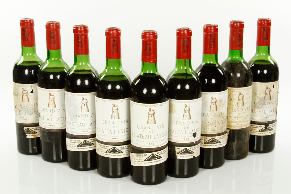 Appraisal: - Bottles Chateau Latour Nine bottles of Chateau Latour wine