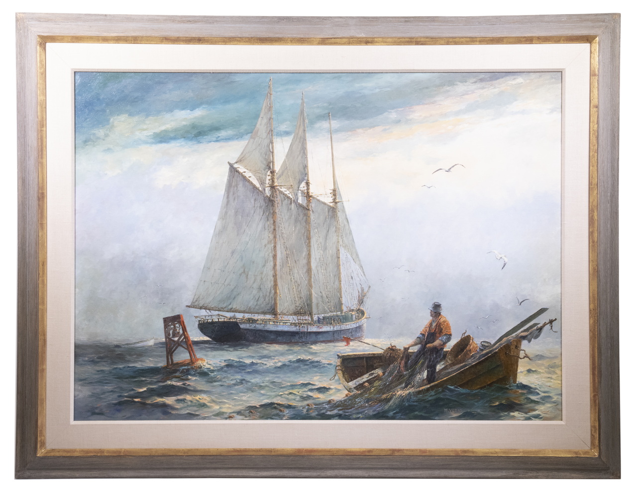 Appraisal: MURRAY YORKE MAINE - West Bay oil on linen signed