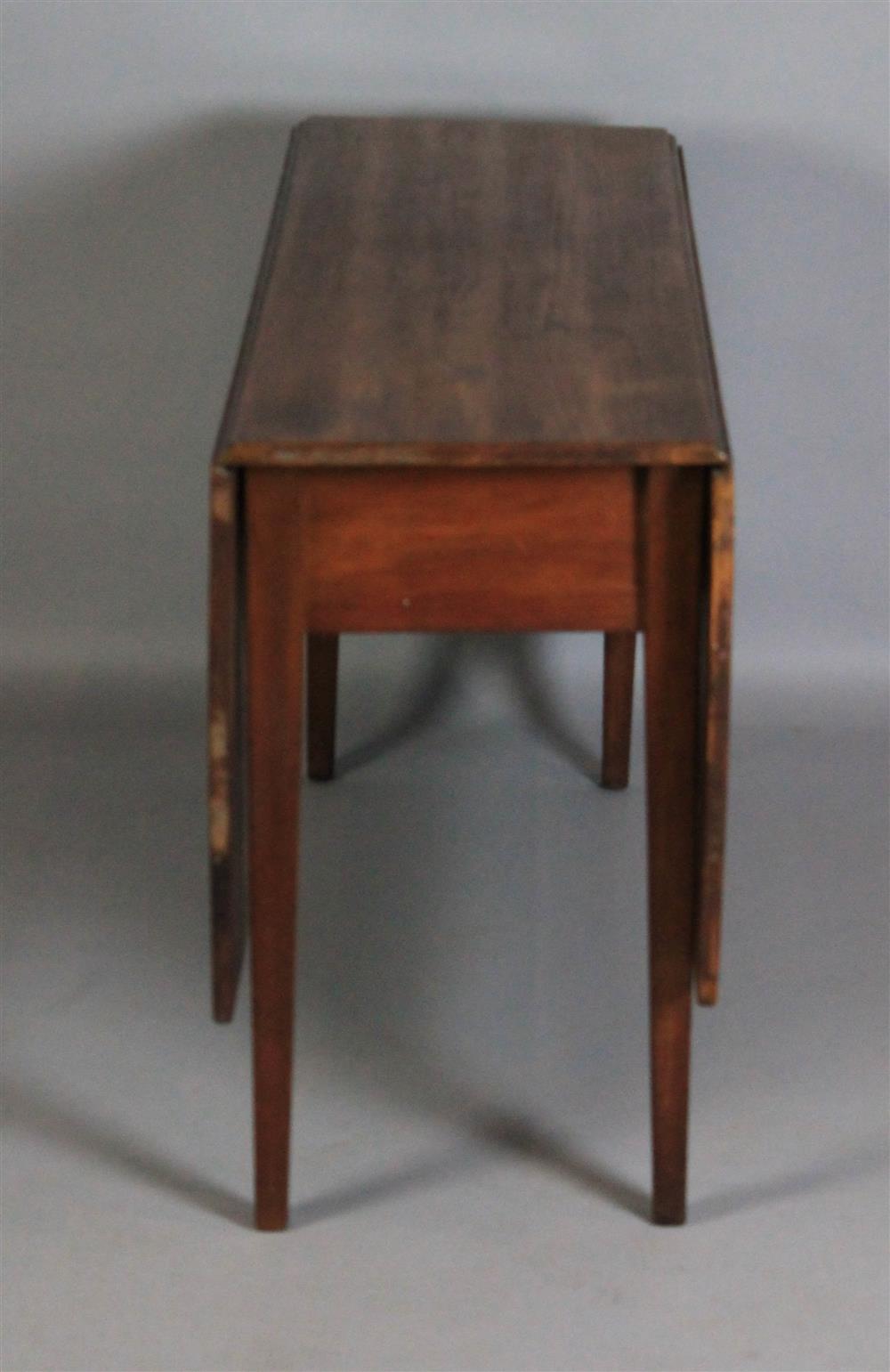 Appraisal: FEDERAL STYLE CHERRYWOOD DROP LEAF TABLE MID LATE TH C