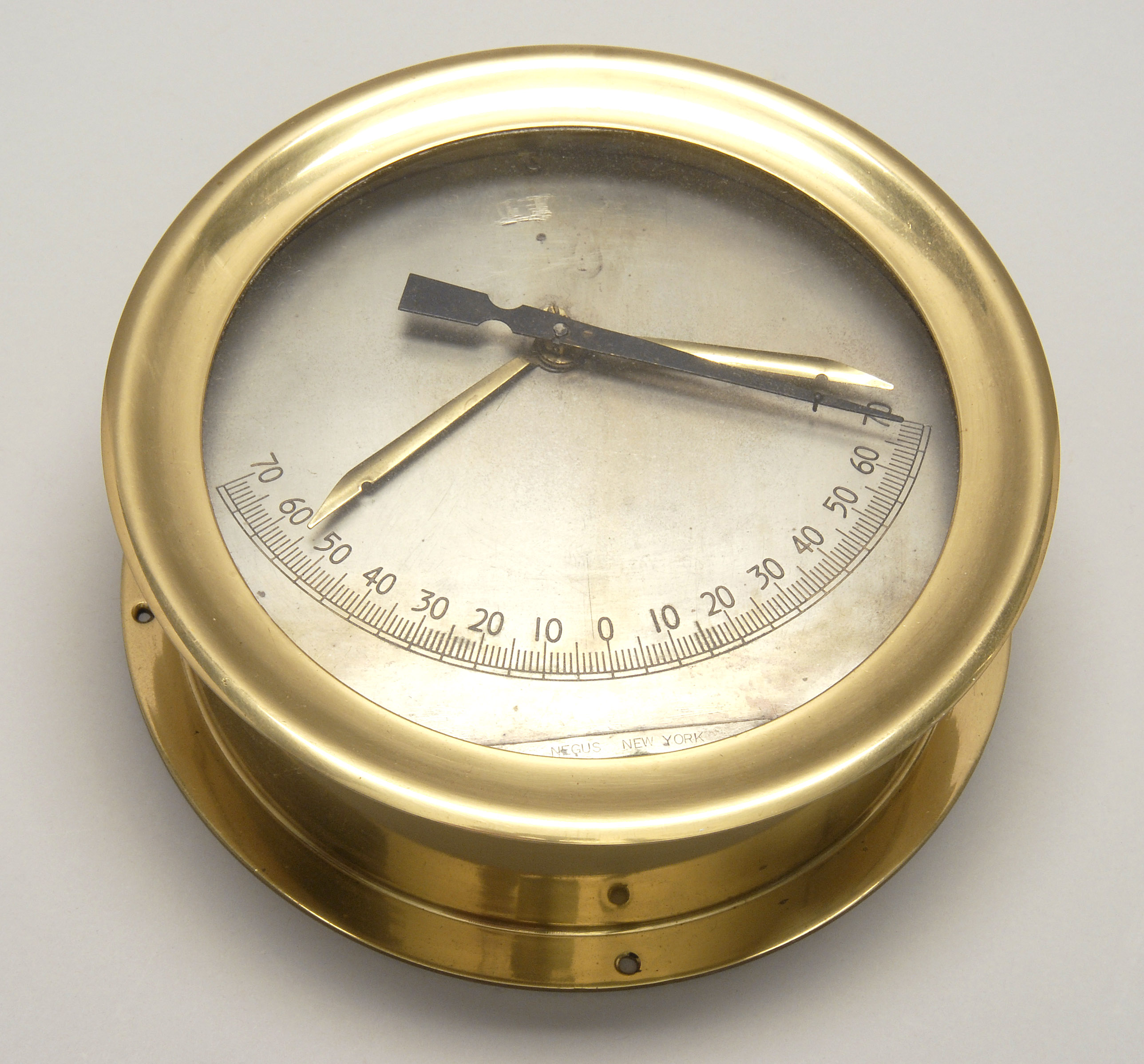 Appraisal: BRASS-CASED INCLOMETER By Negus of New York Overall diameter ConditionGood