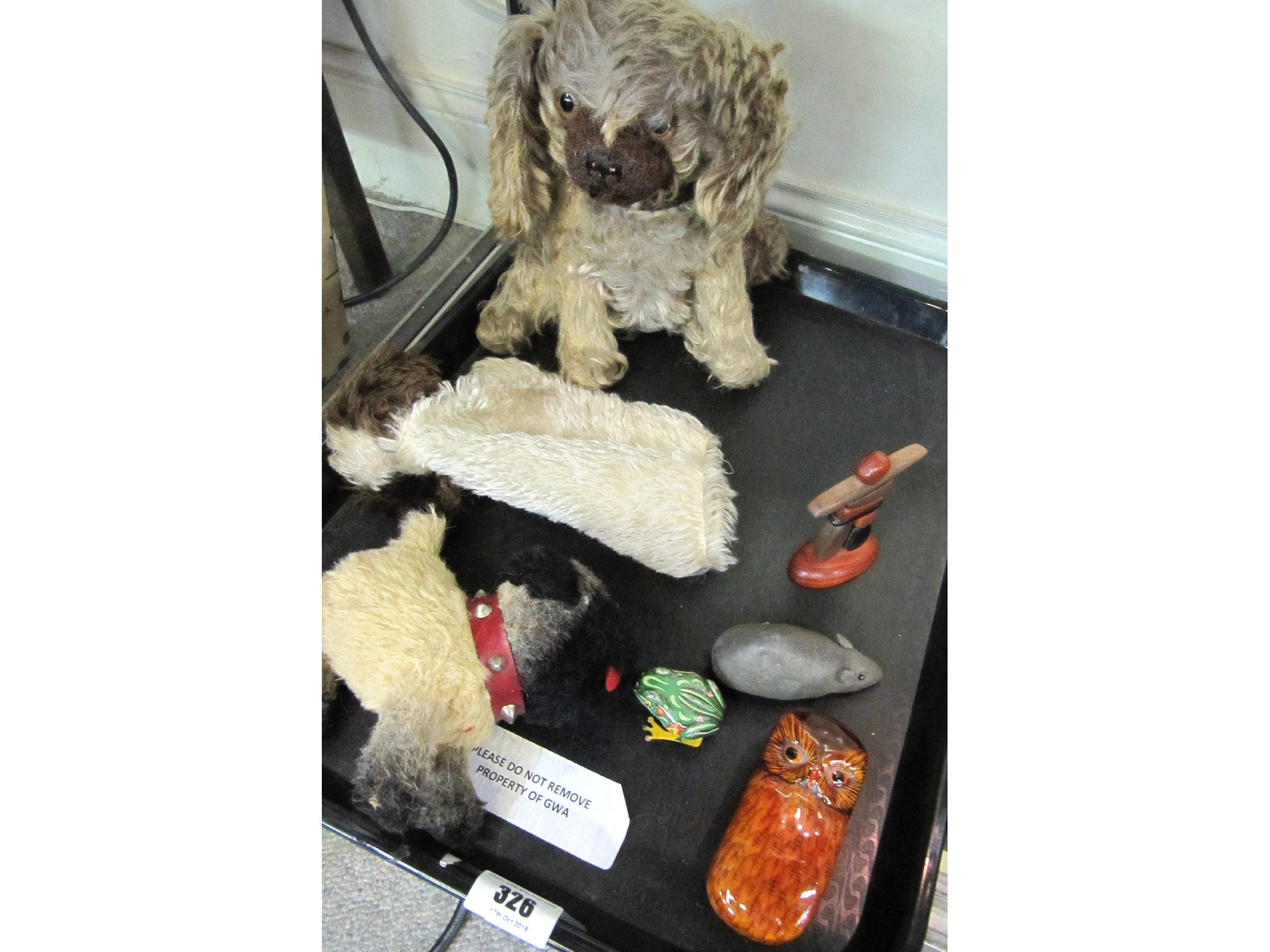 Appraisal: A lot comprising two soft toys a glove puppet and