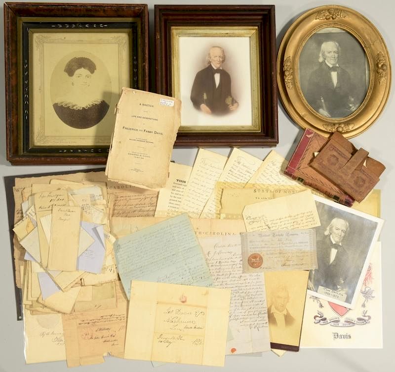 Appraisal: John Davis and Family Archive Archive of items related to