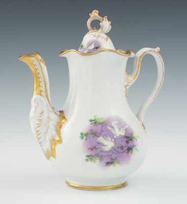 Appraisal: A KPM Porcelain Lidded Teapot Hand decorated H teapot with