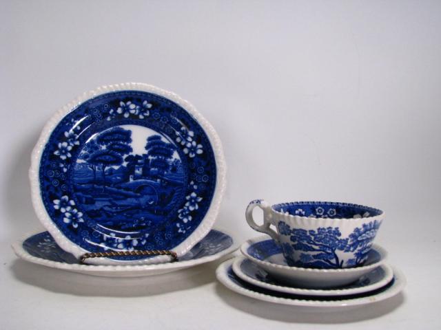 Appraisal: Copeland Spode's Tower blue porcelain items including four plates six