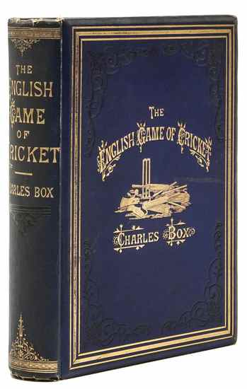 Appraisal: Box Charles The English Game of Cricket title vignette illustration