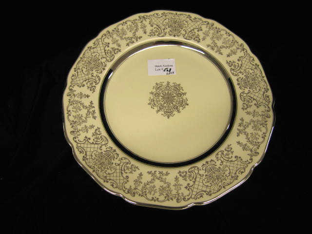 Appraisal: Set of Johnson Brothers Dinner Plates platinum trim