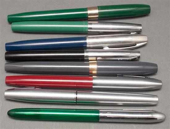 Appraisal: Eight Sheaffer fountain pens Estimate - Pen s have not