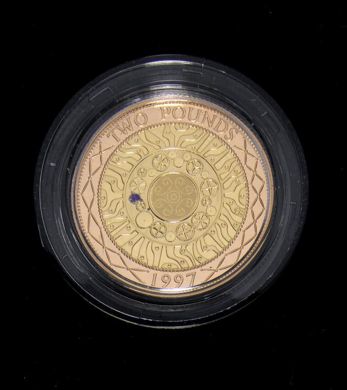 Appraisal: ELIZABETH II GOLD PROOF TWO POUNDS cased g