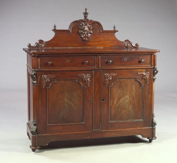 Appraisal: Austrian Rococo Revival Mahogany Sideboard third quarter th century the