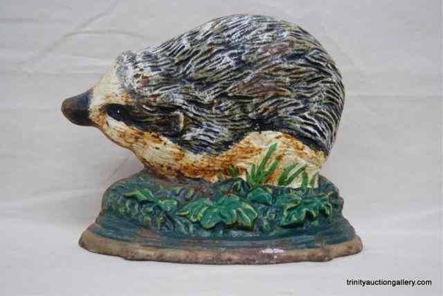 Appraisal: Vintage Cast Iron Hedgehog Door StopCommonly used in the late