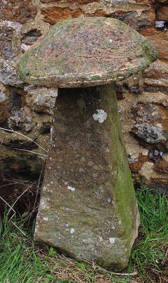 Appraisal: A LARGE OLD STADDLE STONE cm diameter x cm high