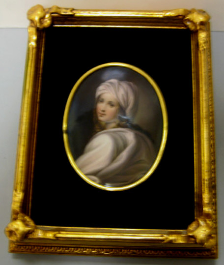 Appraisal: PORTRAIT OF BEATRICE CENCI Painted after Guido Reni on oval