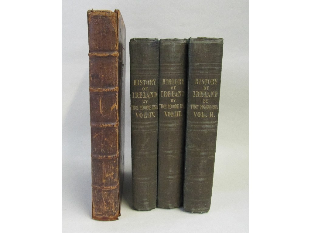 Appraisal: Lot comprising three volumes 'The History of Ireland' and an