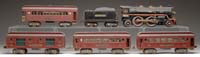 Appraisal: LIONEL STANDARD GAUGE STEAM TYPE PASSENGER TRAIN W ENGINE TENDER