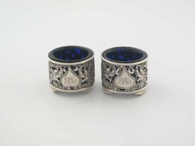 Appraisal: A pair of late th early th century Chinese pierced