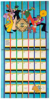 Appraisal: The Beatles Yellow Submarine Calendar The Beatles Yellow Submarine Calendar