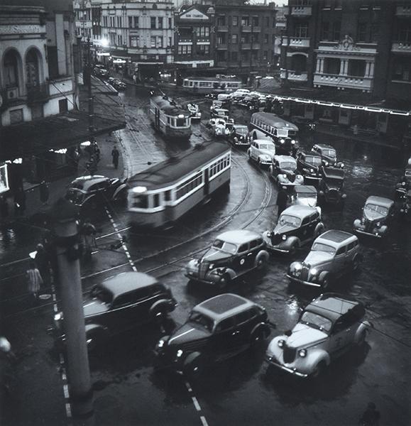 Appraisal: MAX DUPAIN - Rush Hour Kings Cross silver gelatin photograph