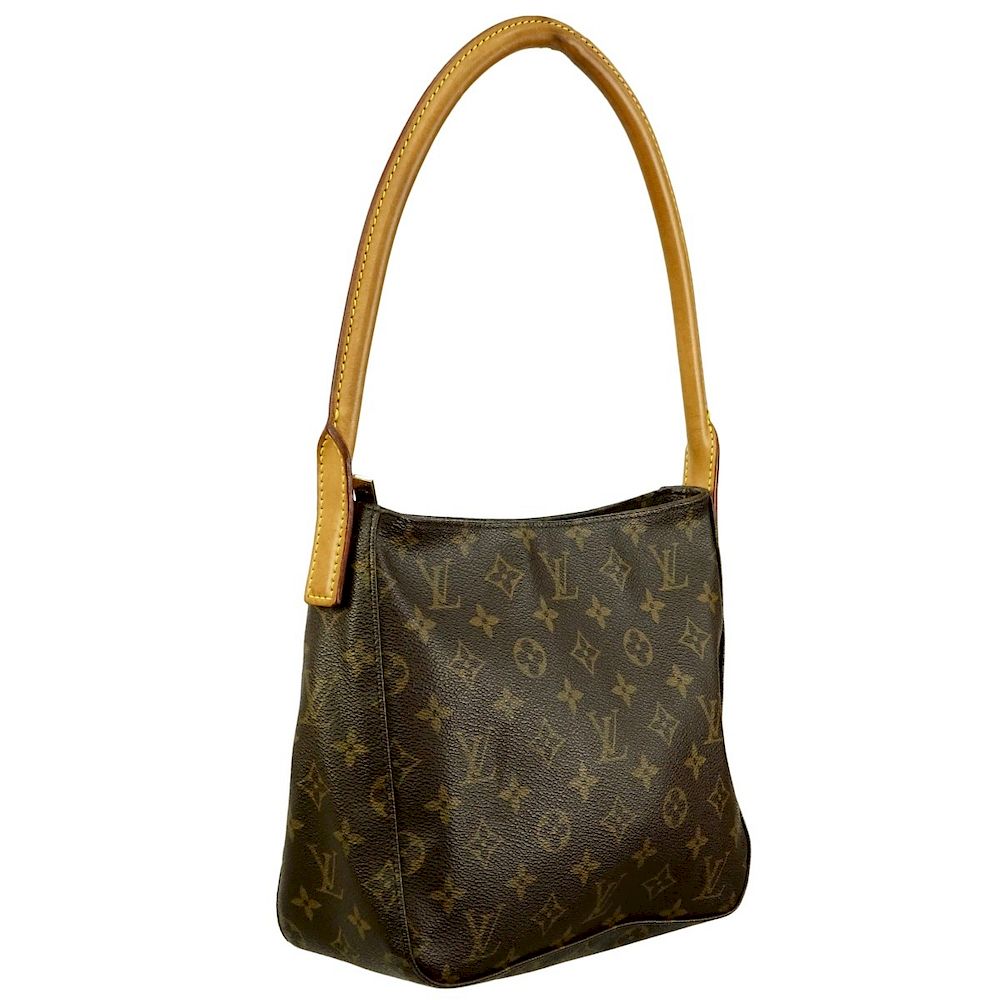 Appraisal: Louis Vuitton Brown Monogram Looping MM Bag Louis Vuitton Brown