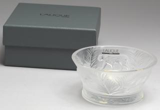 Appraisal: Lalique Frosted Crystal Jungle Tea Light Holder The sides impressed