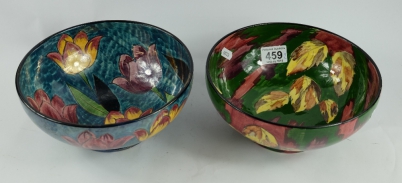 Appraisal: H K hand painted bowl decorated with flowers and and