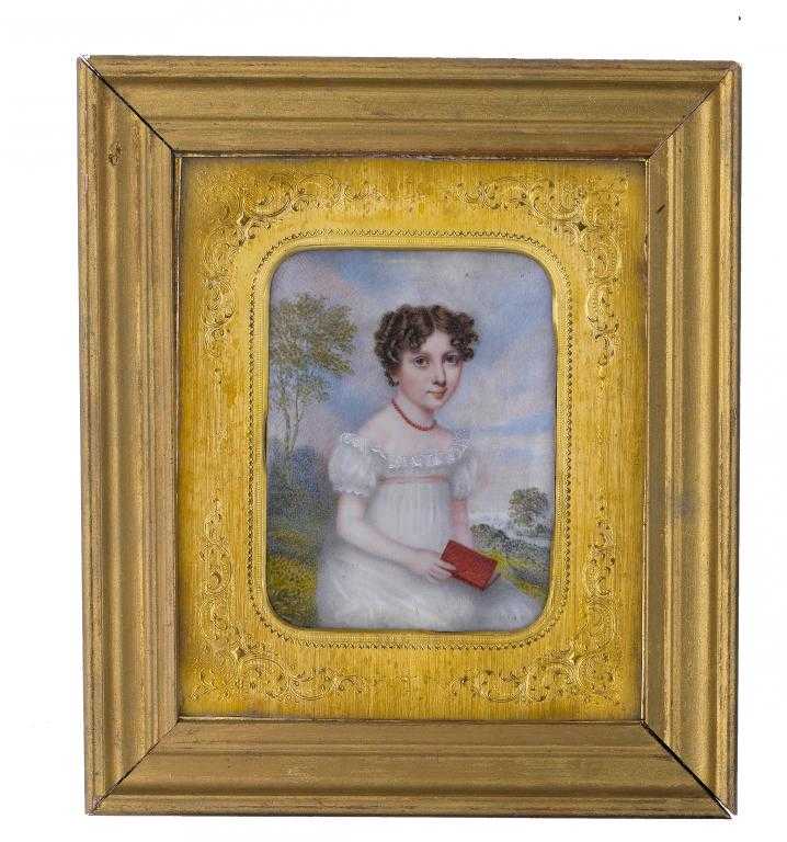 Appraisal: ATTRIBUTED TO FREDERICK HARDING FL - A YOUNG GIRL seated