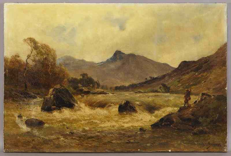 Appraisal: Alfred de Breanski Sr ''Snowdon'' oil paintingon canvas Canvas ''H