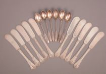 Appraisal: Lot of Gorham Butter Spreaders and Demitasse Spoons Proceeds from