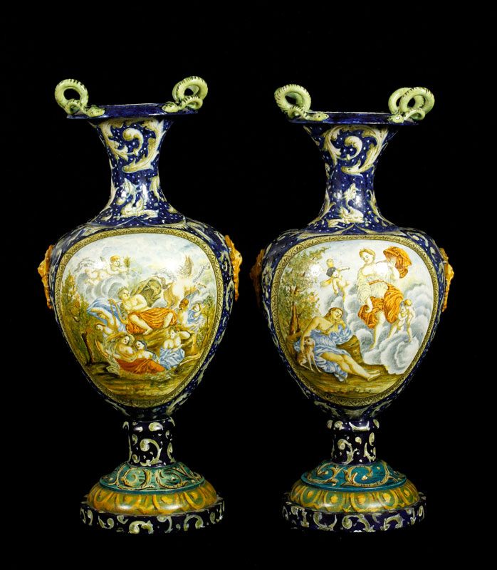 Appraisal: - Pair of Antique Italian Urns Pair of antique Italian