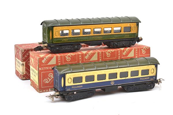 Appraisal: M RKLIN HO GAUGE PULLMAN COACH AND E PULLMAN COACH