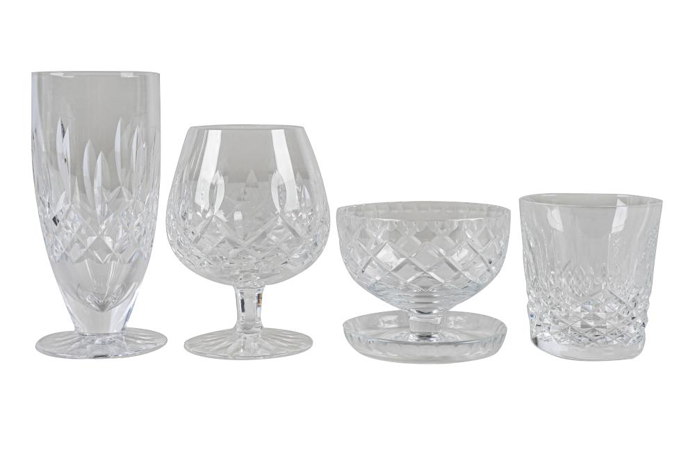 Appraisal: WATERFORD CRYSTAL STEMWARE SERVICE'Lismore pattern marked Waterford comprising iced tea