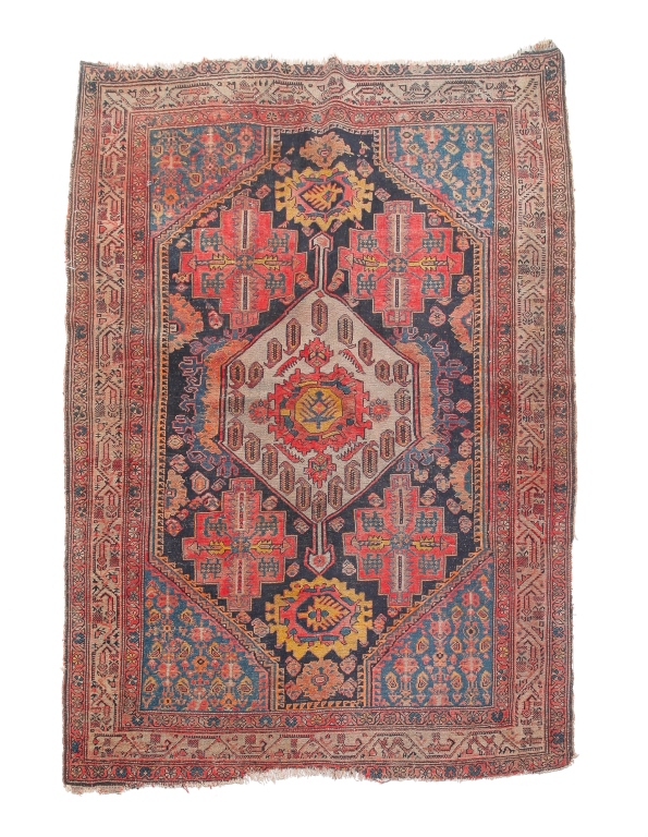 Appraisal: Late th century Red and blue with light grey and