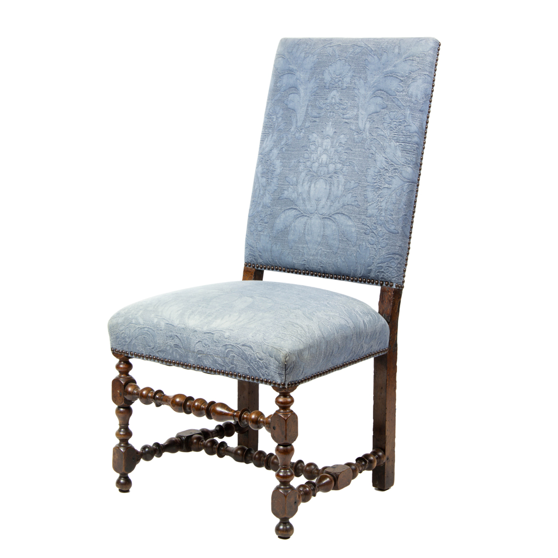 Appraisal: A LOUIS XIII STYLE WALNUT HALL CHAIR LATE TH CENTURY