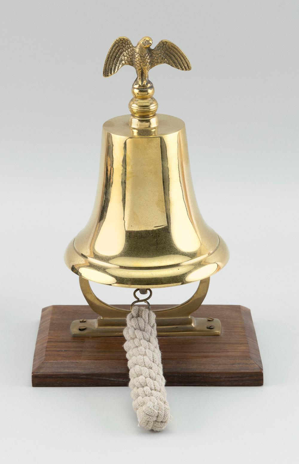 Appraisal: BRASS REPRODUCTION SHIP'S BELL CONTEMPORARY HEIGHT BRASS REPRODUCTION SHIP'S BELL