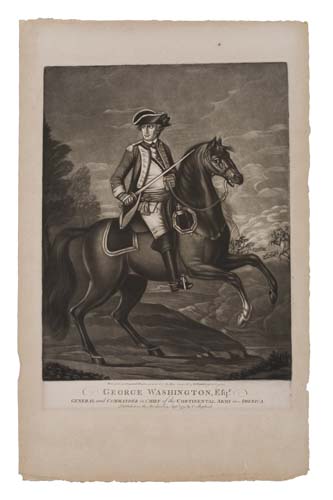 Appraisal: REVOLUTION--PRINT George Washington Esq r General and Commander in Chief