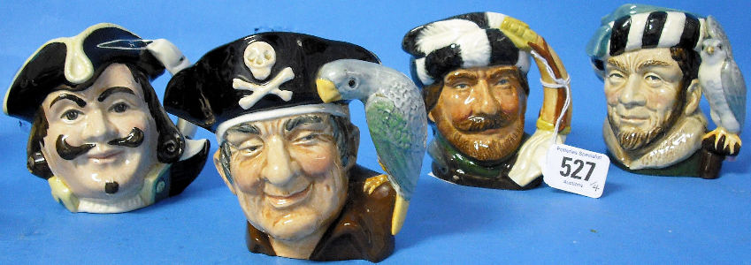 Appraisal: Royal Doulton Small Character Jugs Long John Silver D The