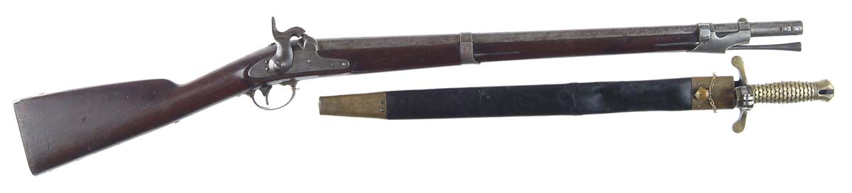 Appraisal: SPRINGFIELD SAPPER MINER CARBINE WITH BAYONET AND SCABBARD Cal rnd