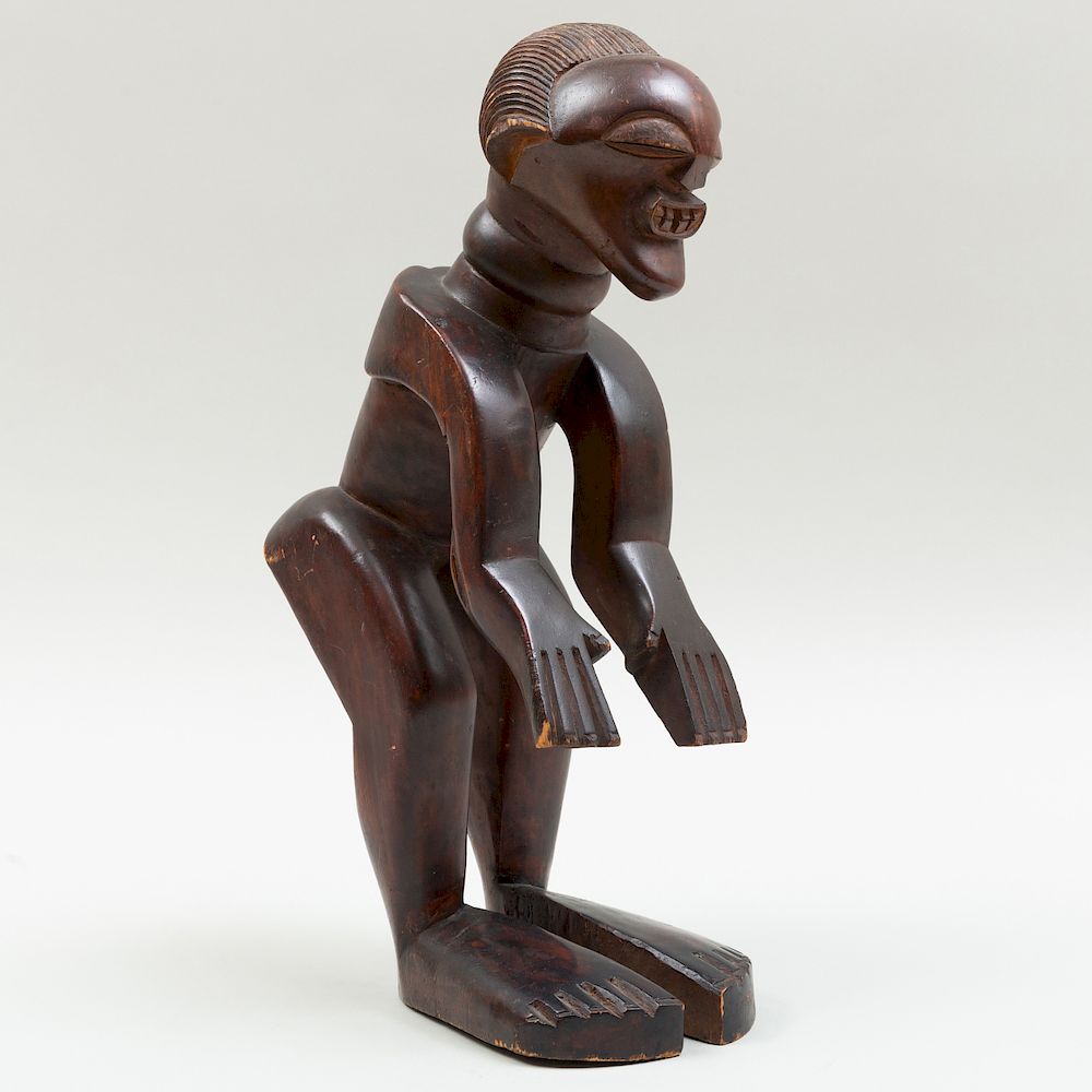 Appraisal: Rare Songye Carved Wood Power Figure Democratic Republic of the