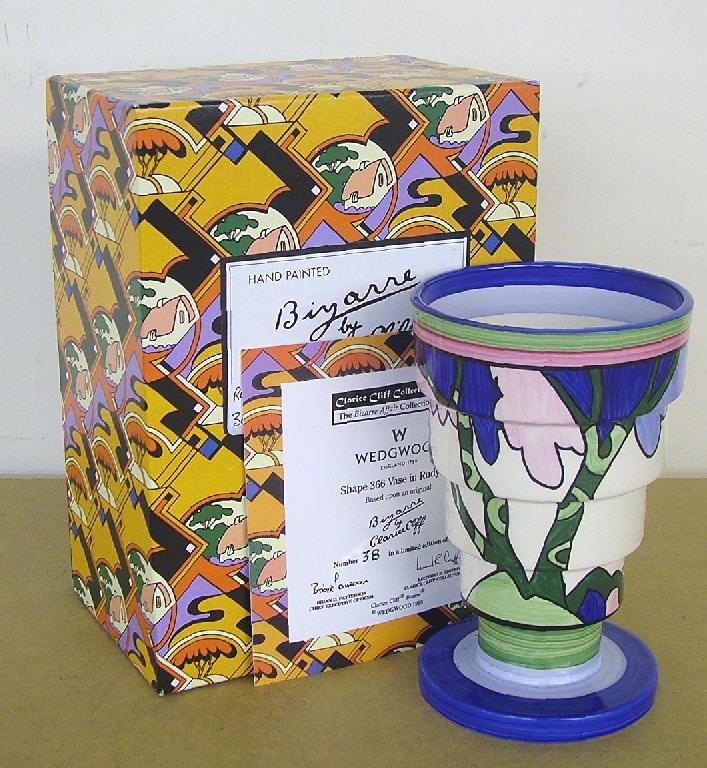 Appraisal: Wedgwood 'Rudyard' shape vase limited edition no with certificate and