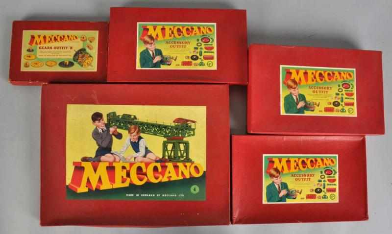 Appraisal: Lot of Meccano Erector Set Toys Description English Includes one