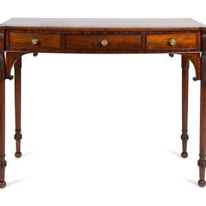 Appraisal: A George IV Mahogany Writing Table SECOND QUARTER TH CENTURY