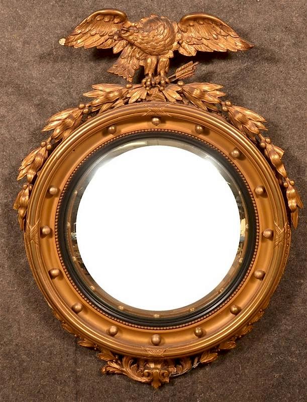 Appraisal: Vintage Gilt Frame Wall Mirror Vintage Gilt Frame Wall Mirror