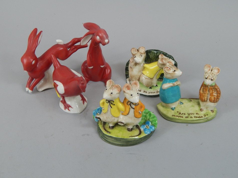 Appraisal: Various collectable ceramics to include three Beswick Kitty McBride figures