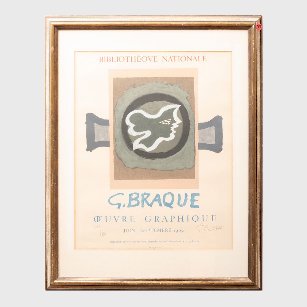 Appraisal: After Georges Braque - G Braque Oeuvre Graphique Four Posters