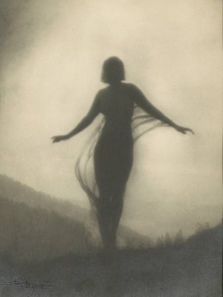 Appraisal: Anne W Brigman American - The Breeze c Warm-toned gelatin