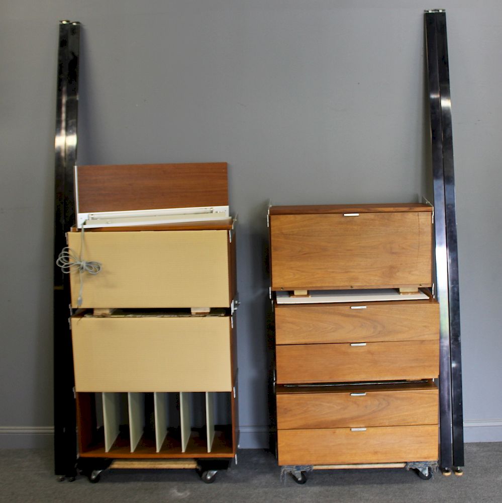 Appraisal: MIDCENTURY George Nelson Herman Miller Wall Unit To include pull