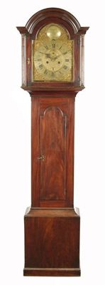 Appraisal: A mahogany longcase clock with an day movement striking on