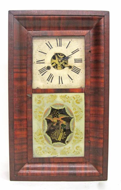 Appraisal: Mahogany ogee shelf clockgeorge marsh winchest er ct circa