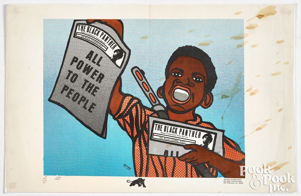 Appraisal: All Power To The People Black Panthers poster All Power