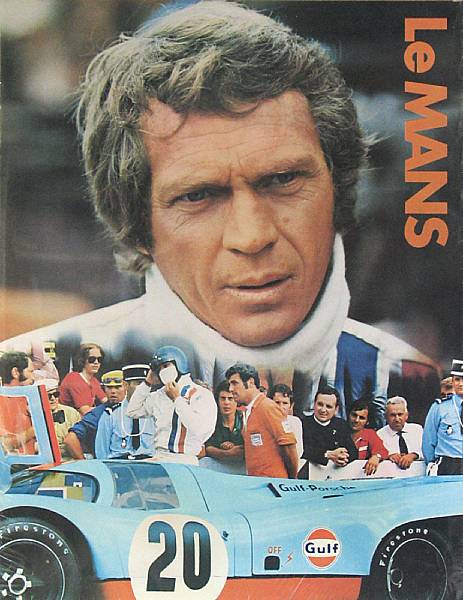 Appraisal: A Steve McQueen 'Le Mans' promotional poster st edition full