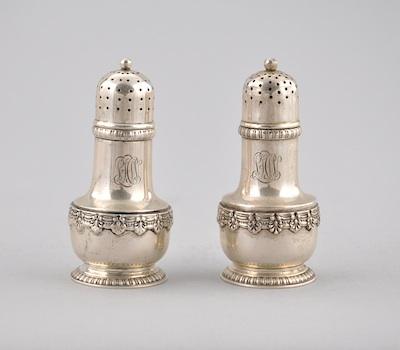 Appraisal: A Set of Tiffany Co Sterling Silver Salt and Pepper